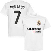 Galacticos Real Madrid Ronaldo 7 Team T-shirt - Wit - S