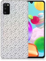 TPU Silicone Hoesje Samsung Galaxy A41 Telefoonhoesje Stripes Dots