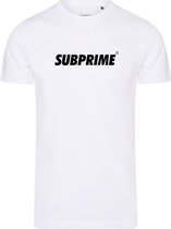 Subprime - Heren Tee SS Shirt Basic White - Wit - Maat L