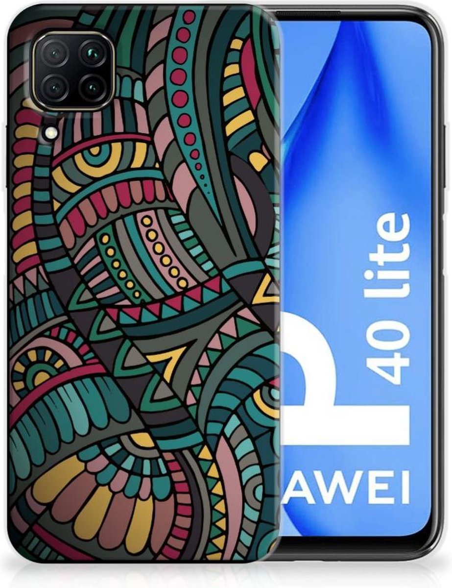 Huawei P40 Lite TPU bumper Aztec