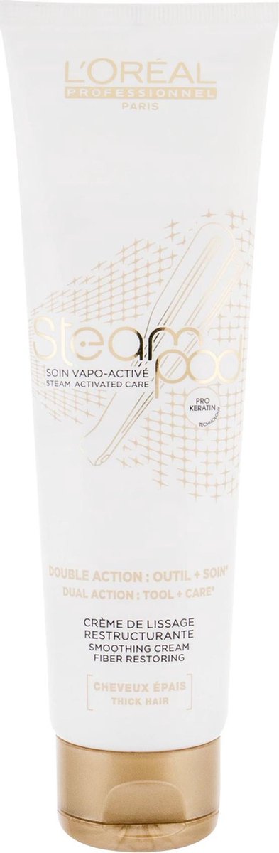 L'Oréal Paris Steampod Smoothing White Cream Haarcrème - 150ml - L’Oréal Professionnel
