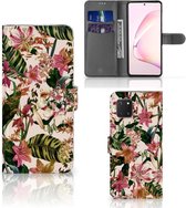 GSM Hoesje Geschikt voor Samsung Note 10 Lite Hoesje ontwerpen Flowers