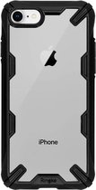 Ringke Fusion X Backcover iPhone SE (2022 / 2020) / 8 / 7 hoesje - Zwart