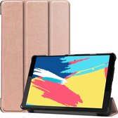 Lenovo Tab M8 FHD hoes - Tri-Fold Book Case - Rosé Goud