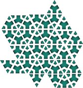 Walplus - Muursticker - Groene Driehoek Geometrisch Patroon - Patrol