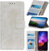 Retro Crazy Horse Texture horizontale flip lederen case voor Galaxy A2 Core, met houder & kaartsleuven & portemonnee & fotolijst (wit)