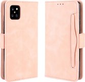 Voor Galaxy M60S / A81 / Note 10 Lite Portemonnee Style Skin Feel Calf Patroon Leren hoes met afzonderlijke kaartsleuven & houder & Portemonnee & fotolijst (roze)