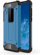 Magic Armor TPU + PC combinatie Case voor Motorola Moto P40 Note (blauw)