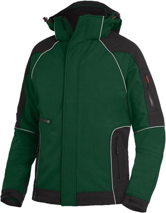 FHB WALTER Softshell Jack 78518 Flessengroen/ZwartXXL