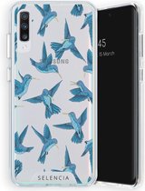 Selencia Hoesje Geschikt voor Samsung Galaxy A70 Hoesje - Selencia Zarya Fashion Extra Beschermende Backcover - Birds