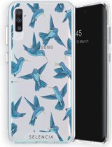 Selencia Zarya Fashion Extra Beschermende Backcover Samsung Galaxy A70 hoesje - Birds