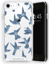 Selencia Hoesje Geschikt voor iPhone 6 / 6s / 7 / 8 / SE (2020) / SE (2022) Hoesje - Selencia Zarya Fashion Extra Beschermende Backcover - Birds