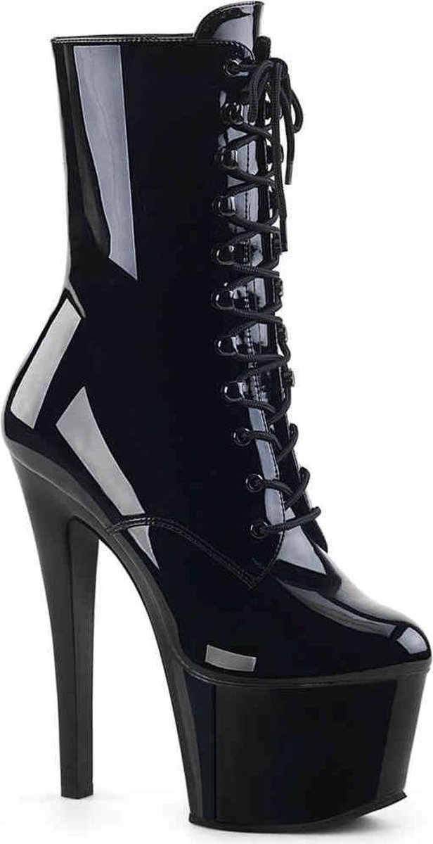 Pleaser - SKY-1020 Plateau Laarzen, Paaldans schoenen - Paaldans schoenen - 36 Shoes - Zwart