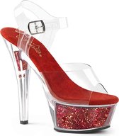 Pleaser Sandaal met enkelband, Paaldans schoenen -36 Shoes- INFINITY-930LG Paaldans schoenen Goudkleurig/Champagne