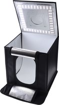 Caruba - Portable Lightbox Fotostudio - Dimbaar LED - 70x70x70cm - 4 Achtergronden