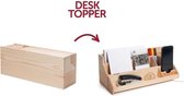 Rackpack 2-in-1 Organizer Desk Topper Hout 36 Cm Blank