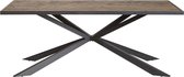 Eettafel Vince 160 X 90 Cm - Hout - Bruingrijs - ACTIEPRIJS  Furn4All | Bruingrijs | 77 x 160 x 90 cm