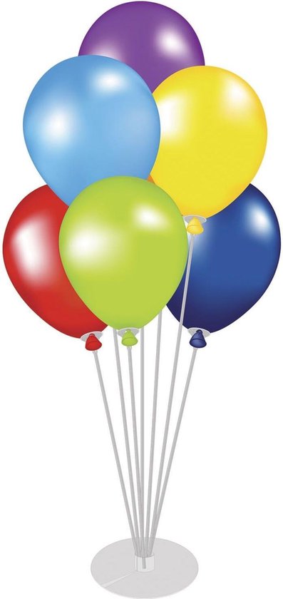 Ballonstandaard transparante ballondragers voor 7 ballonnnen