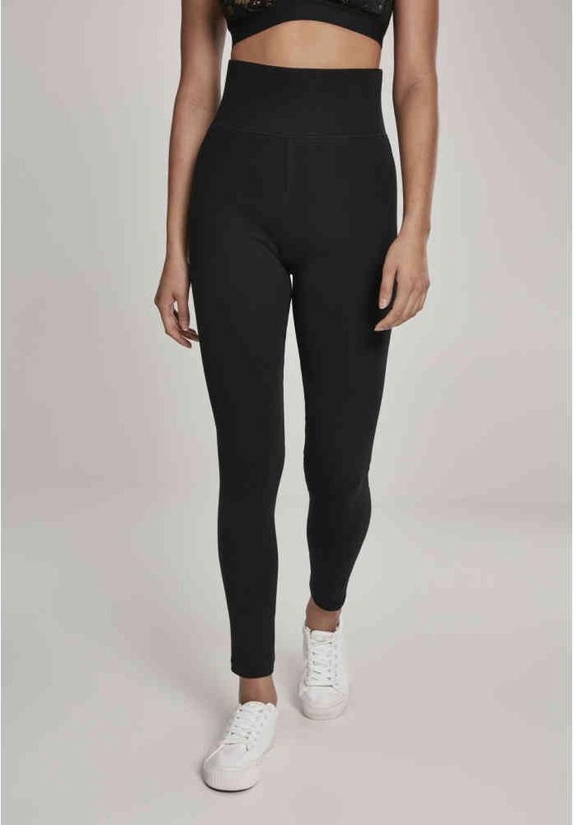 Urban Classics High Waist Jersey Legging 2XL Zwart