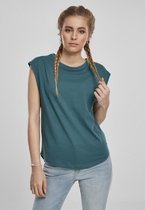 Urban Classics Dames Tshirt -M- Basic Shaped Blauw