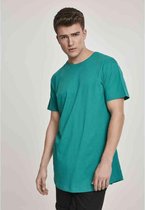 Urban Classics Heren Tshirt -M- Shaped Long Groen