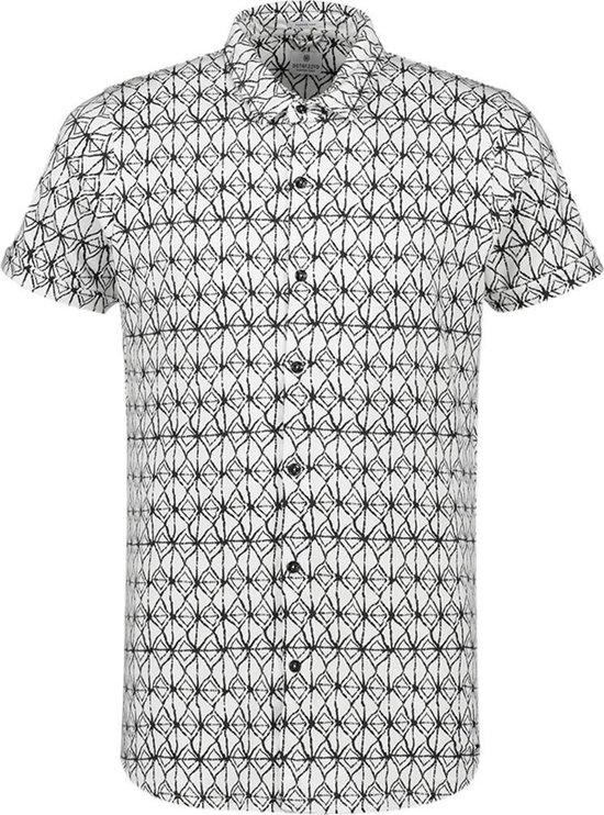 Dstrezzed - Overhemd Wit Print - M - Heren - Modern-fit