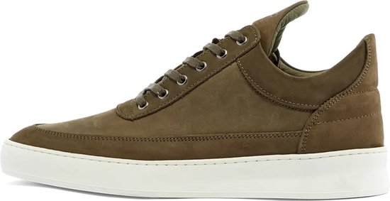 Filling Pieces Low Top Plain Nubuck Dark Green - Heren Sneakers - Maat 44 |  bol.com