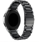 SmartphoneClip® Metaal Bandje Zwart geschikt voor Samsung Galaxy Watch 46mm
