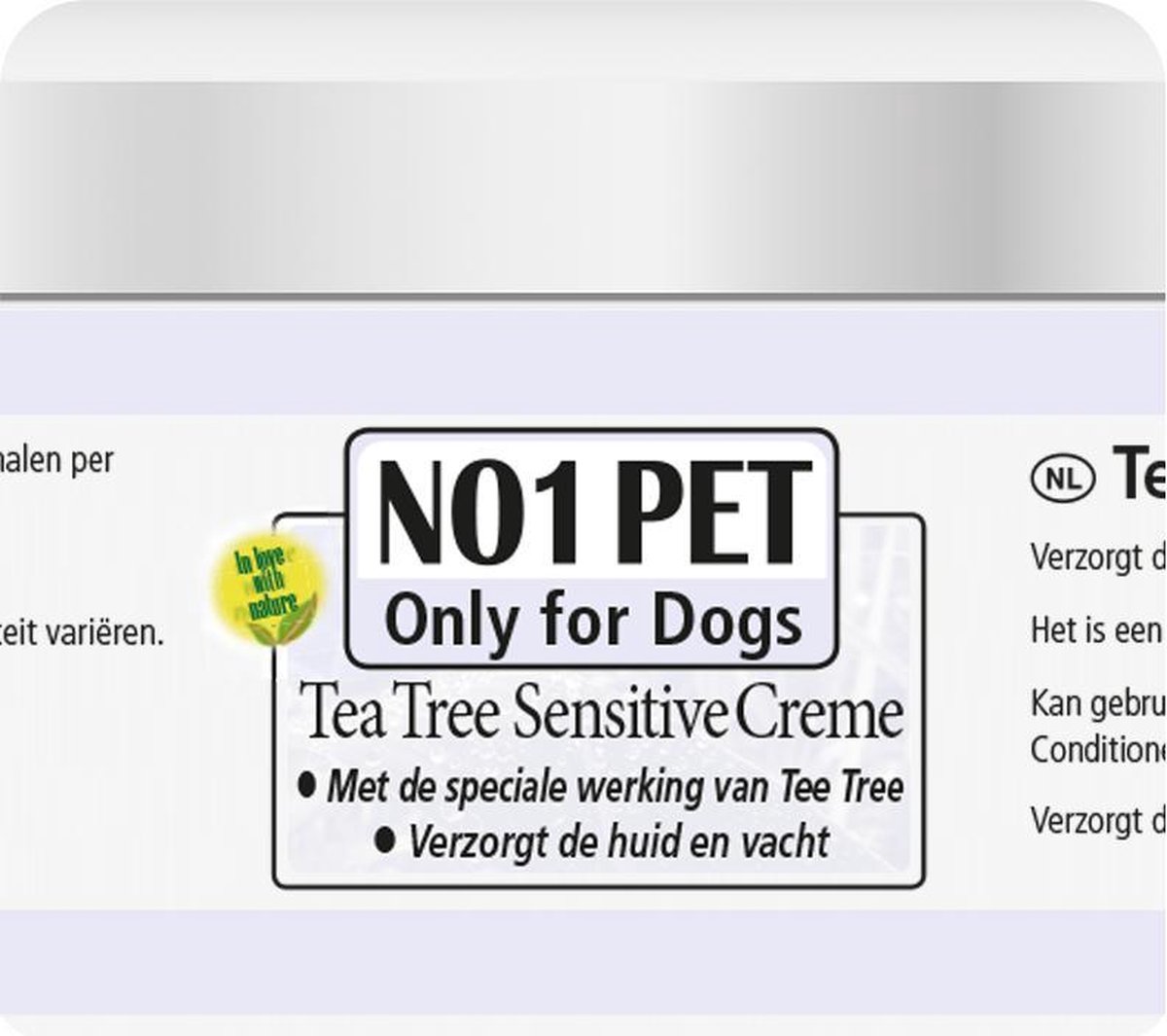 No1-pet Sensitive & Repair Creme TEA TREE (Also for Human) 50 ml