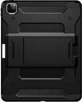Spigen Tough Armor kunststof carbon Air Cushion hoesje voor iPad Pro 12.9 inch (2020) - zwart