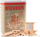 Mecabois - Vat van 200 stuks - Houten bordspellen bouwen - Gemaakt in Frankrijk