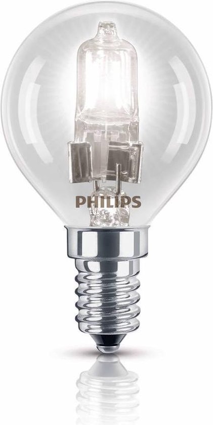 Jasje vogel eiland Philips Halogen Classic Halogeenlamp kogel P45 42W (55W) E14 kleine fitting  Warm Wit... | bol.com