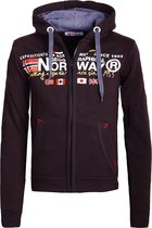 Geographical Norway Vest Zwart Galliator - M