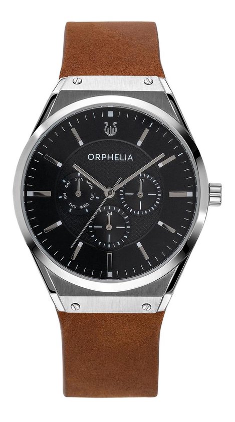ORPHELIA OR71906 - Horloge - Leer - Bruin - 41 mm