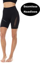 Brubeck Sport Short Seamless GYM - Dames Sportbroek Kort Naadloos - Functioneel Elegant en Stijlvol - Zwart M