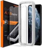 Spigen -  Apple iPhone 11 Pro Glas tR AlignMaster Met Montage Frame 2-pack