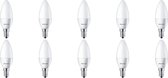 PHILIPS - LED Lamp 10 Pack - CorePro Candle 827 B35 FR - E14 Fitting - 5.5W - Warm Wit 2700K | Vervangt 40W - BSE