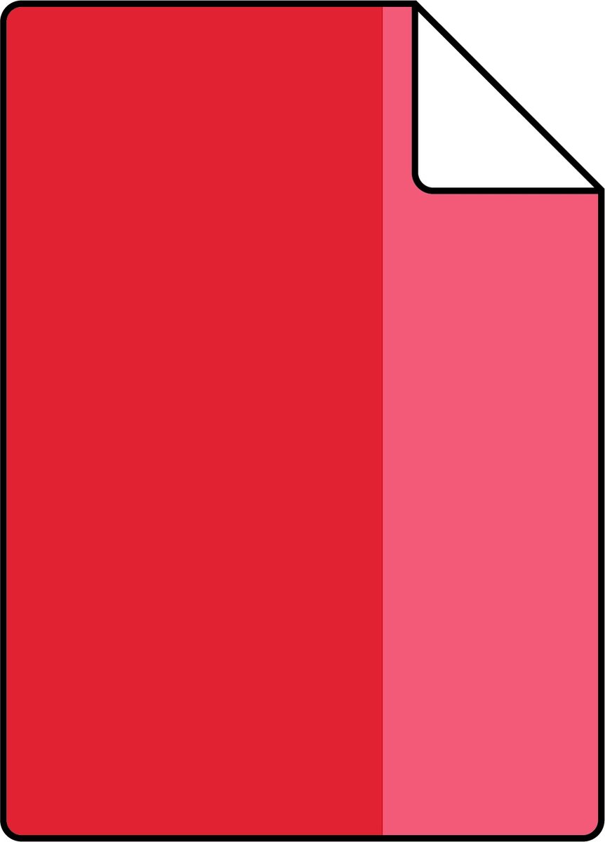Proefstaal ESTAhome behang strepen rood en roze - 26.5 x 21 cm - 116523-S