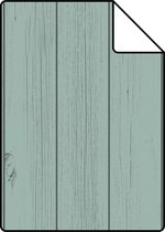 Proefstaal ESTAhome behangpapier smalle sloophout planken saliegroen - 128852 - 26,5 x 21 cm