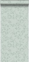 ESTAhome behang bladmotief celadon groen - 148729 - 0.53 x 10.05 m