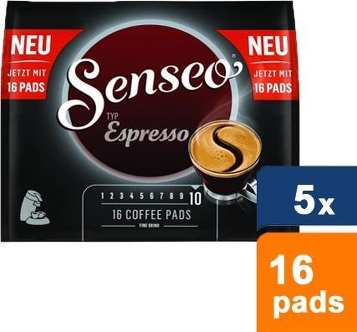 Senseo Espresso 5x 16 pads bol