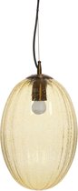 Decoratieve hanglamp Retro - Glas - Geel-.