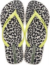 Ipanema Animal Print Dames Slippers - Beige/Yellow - Maat 43