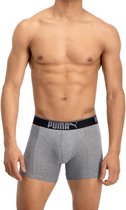 Puma 3-Pack Lifestyle Sueded Cotton Boxershort Grey Melange
