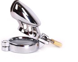 Kiotos - Penis kooi met slot - RVS Chastity Cage - Kuisheidskooi met Slot