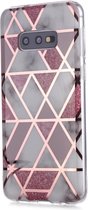 Samsung Galaxy S10e Hoesje - Marble Design - Roze