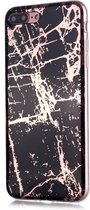 iPhone 8 Plus / 7 Plus Hoesje - Marble Design - Black Gold