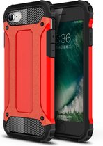 Armor Hybrid Back Cover - iPhone SE (2020 / 2022) Hoesje - Rood