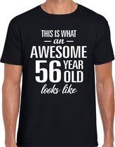 Impressionnant 56 ans - super t-shirt cadeau 56 ans homme noir - cadeau d'anniversaire 2XL