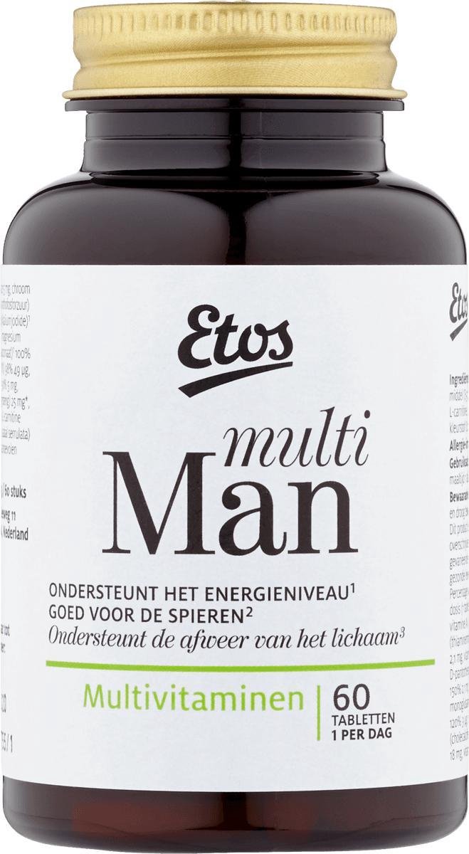 Consumeren peddelen Orthodox Etos Multi vitamine - speciaal voor mannen - 60 tabletten | bol.com